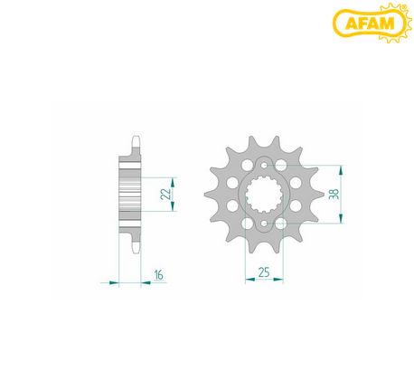 Pignon sortie de boite 520 AFAM NEUF - Ducati