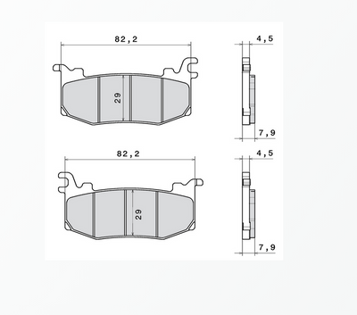 Par de pastillas de freno delanteras CL Brakes NUEVAS - Ducati