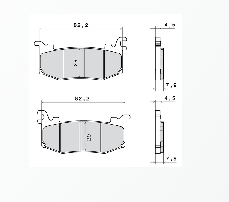 Par de pastillas de freno delanteras CL Brakes NUEVAS - Ducati