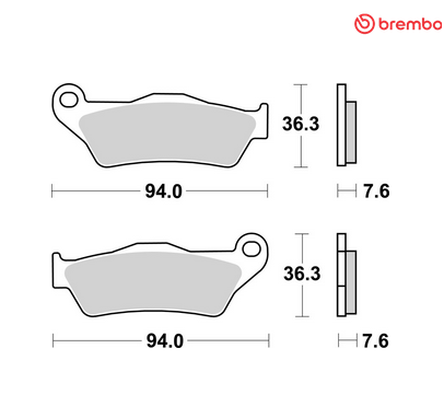 Par de pastillas de freno traseras NUEVO - Ducati