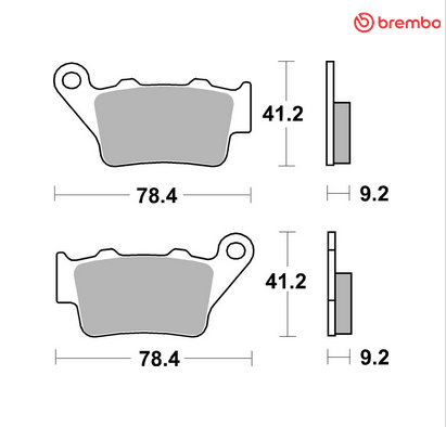 Pastilla de freno trasera Brembo NUEVA - Ducati