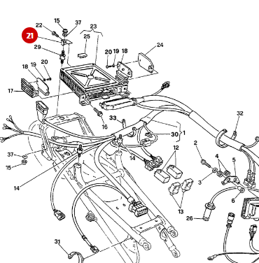 Pletina de fijación de caja NUEVA - Ducati