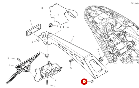 Tornillo Tbeif M6X10 NUEVO - Ducati