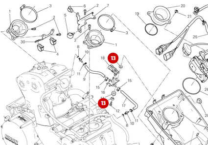 Entretoise 5.2X8.4X16 NEUVE - Ducati