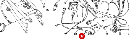 Cable Bujía Cabeza Horizontal NUEVO - Ducati