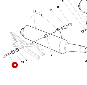 Tornillo M6X35 bicromatado NUEVO - Ducati