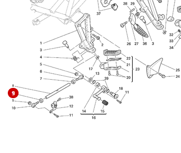 Tuerca M6 NUEVA - Ducati