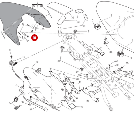 Vis Tcei M5X9 NEUVE - Ducati