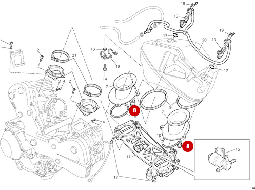 Vis Tcei M5X9 NEUVE - Ducati