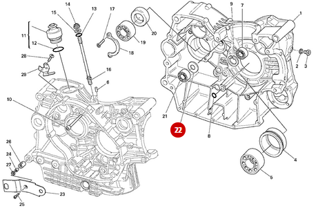 Arandela 22x39.8x0.2 NUEVA - Ducati
