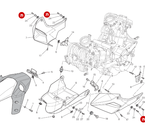 Tornillo M5x20 NUEVO - Ducati