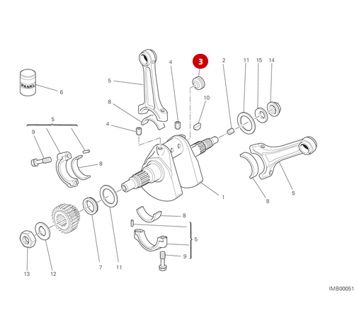 Bouchon Filete Vilebrequin M20X1 NEUF - Ducati