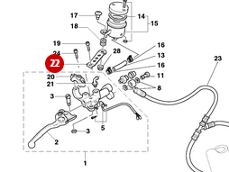 Soporte Depósito De Freno NUEVO - Ducati