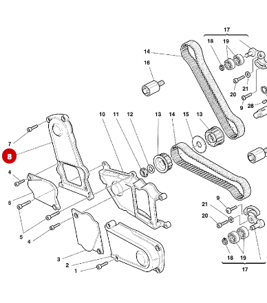 Tapa Correa Distribución Vertical NUEVO - Ducati