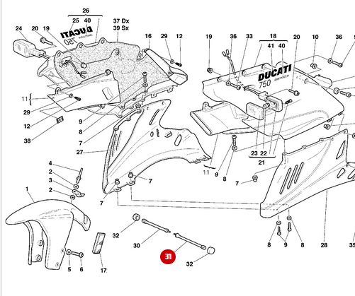 Columna Izquierda NUEVA - Ducati