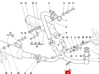 Bouchon Echappement NEUF - Ducati