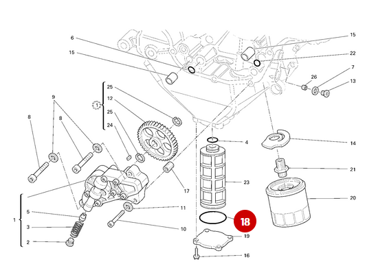 Joint Torique 37.77X2.62 De Crépine NEUF - Ducati