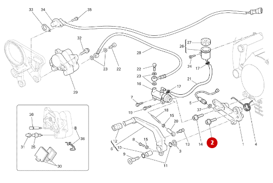 Vis Tcei M10X25 NUEVA - Ducati