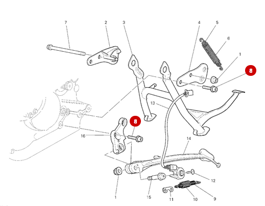 Vis Tcei M10X25 NUEVA - Ducati