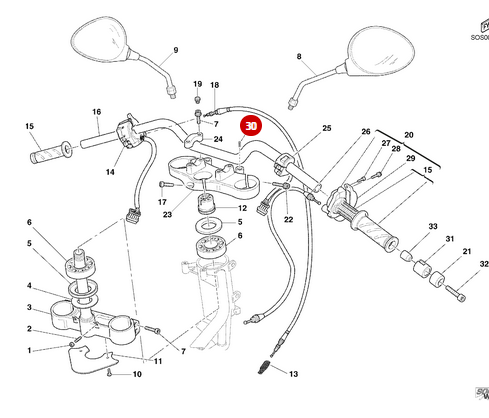 Pasador elástico NUEVO - Ducati