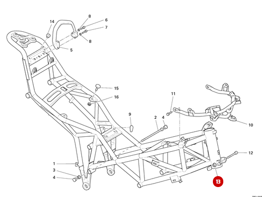 Tuerca M8 NUEVA - Ducati