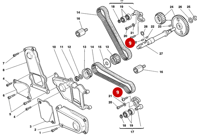 Tornillo Tensor NUEVO - Ducati