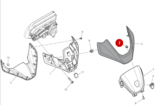 Tuerca insertable tornillo burbuja NUEVO - Ducati