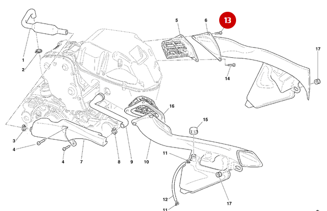 Tornillo Transportador De Aire NUEVO - Ducati