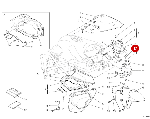 Tornillo Tspei M6X30 NUEVO - Ducati
