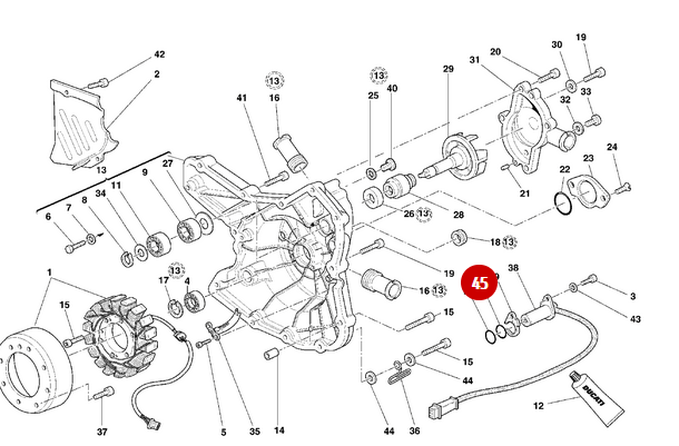 Junta tórica 17,96X2,62 NUEVO - Ducati