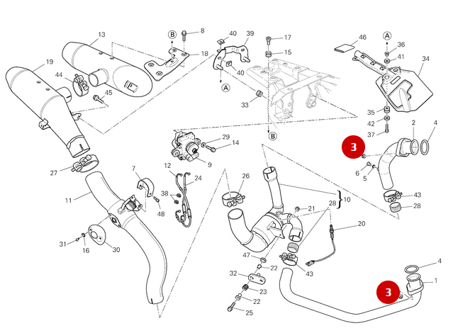 Tuerca Espárrago Escape M8 NUEVO - Ducati