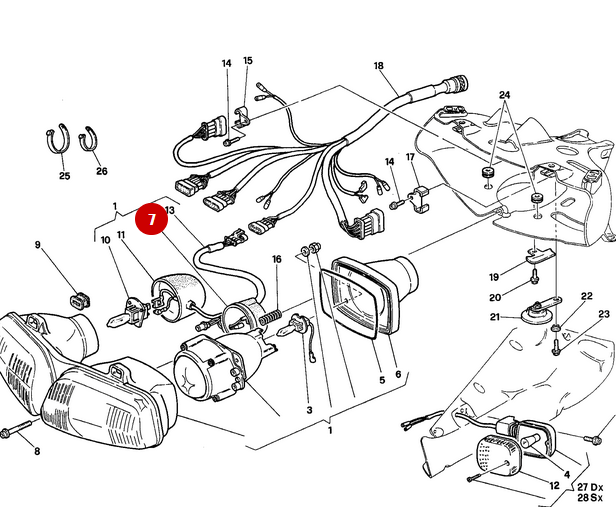Cabujón de Bombilla NUEVO - Ducati