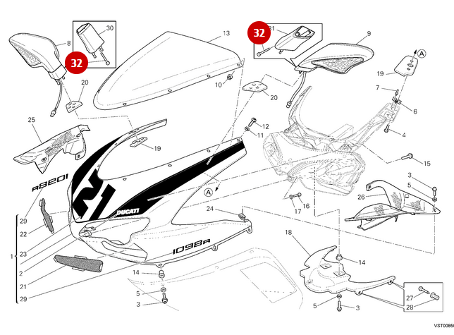 Vis Tcei M4X35 NUEVO - Ducati