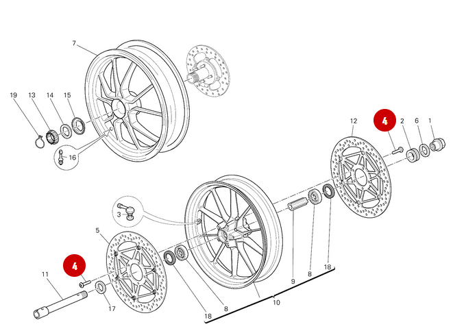 Tornillo M8X20 NUEVO - Ducati