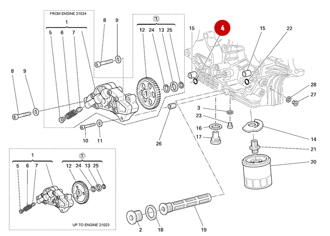 Joint Torique Pompe A Huile NEUF - Ducati
