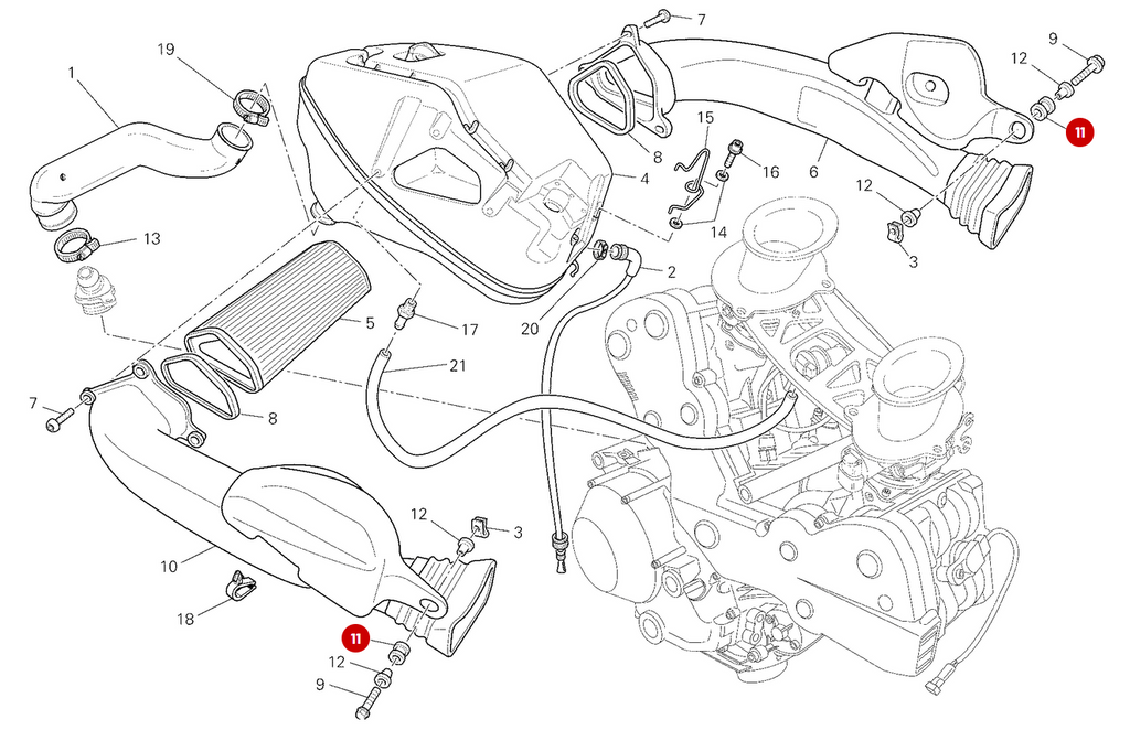 Goma 8X14X23 NUEVO - Ducati