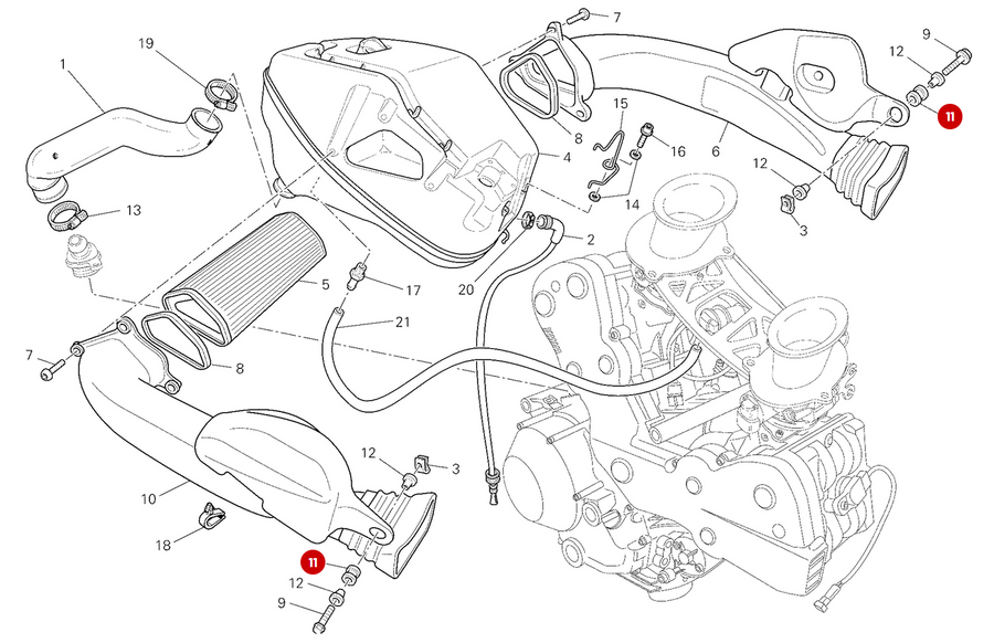 Goma 8X14X23 NUEVO - Ducati