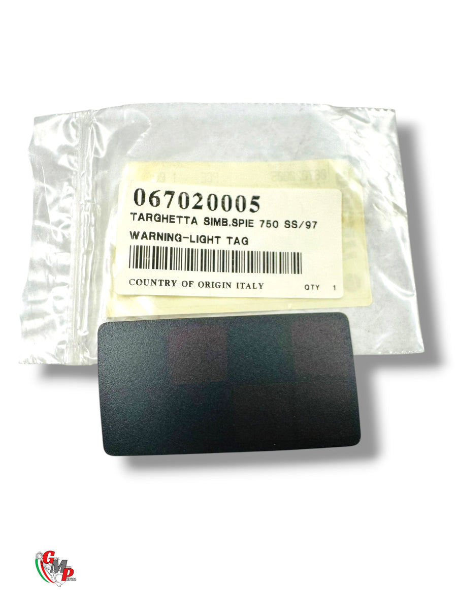 Placa de inscripción del indicador del cuentakilómetros NUEVA - Ducati