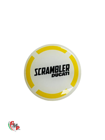 Logotipos Ducati Scrambler Pegatina Relieve Gel 40X40 NUEVO - Ducati