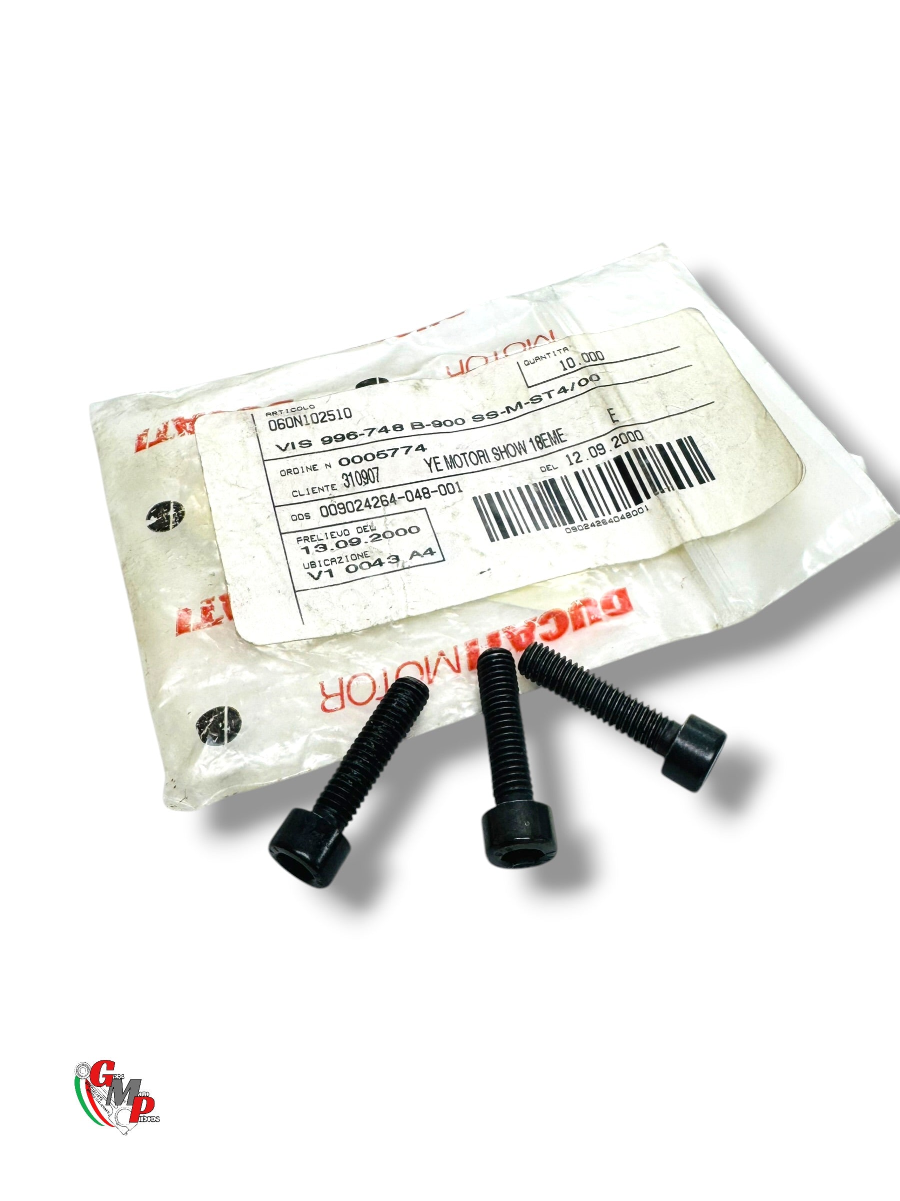 Vis Noir Tete Hexagonale Creuse M6X25 NEUVE - Ducati