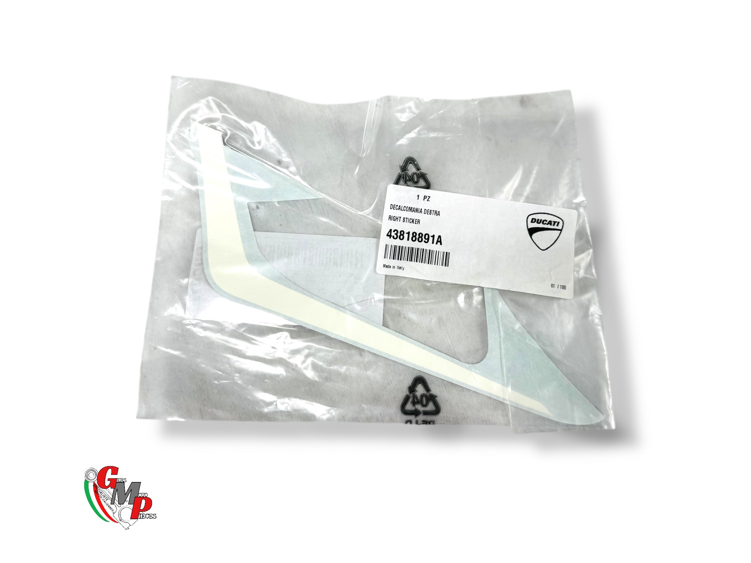 Sticker Droit NEUF - Ducati