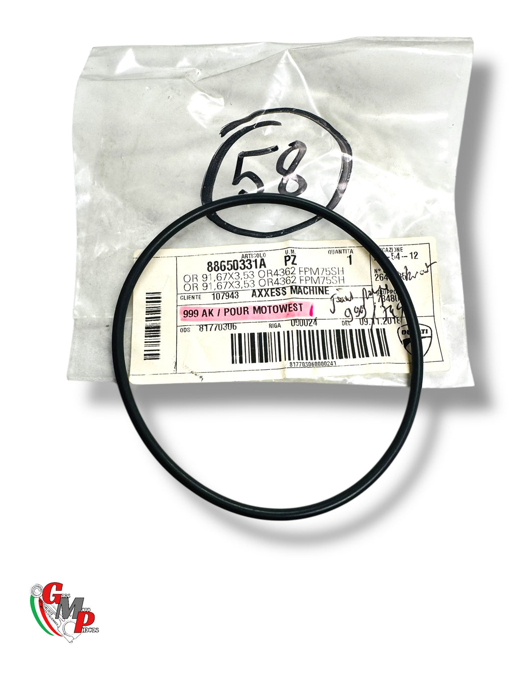 Joint Torique Pompe Essence NEUF - Ducati