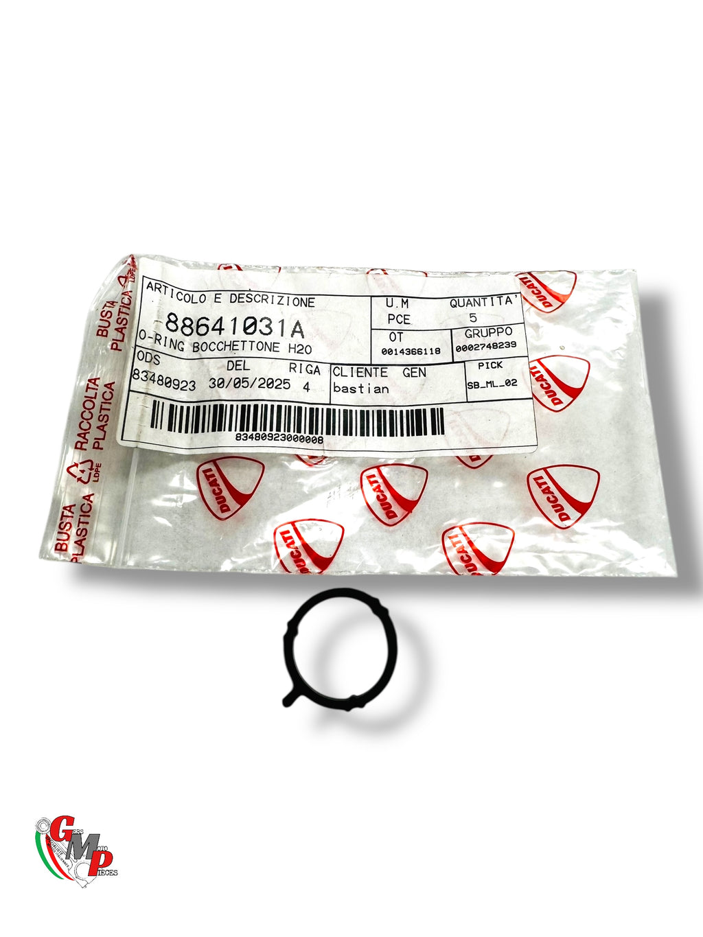 Joint Torique Raccord Eau NEUF - Ducati