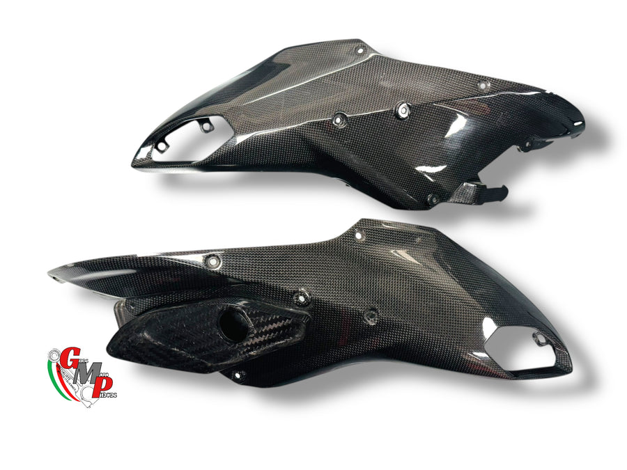 Par de tapas de carbono para basculante - Ducati