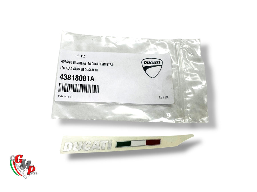 Pegatina trasera izquierda NUEVA - Ducati
