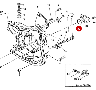 NUEVA junta tórica de la tapa del alternador - Ducati