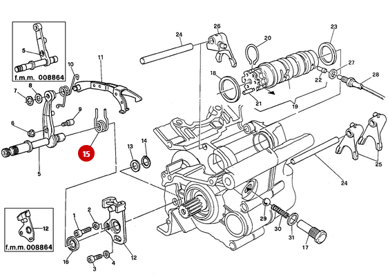 Juego de resortes selectores - Ducati