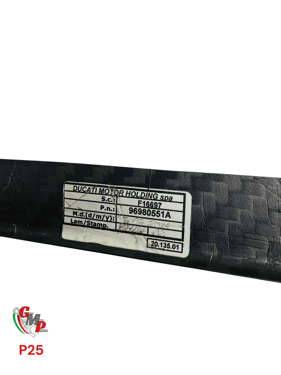 Toma de aire de radiador izquierda de carbono Ducati Performance NUEVA - Ducati