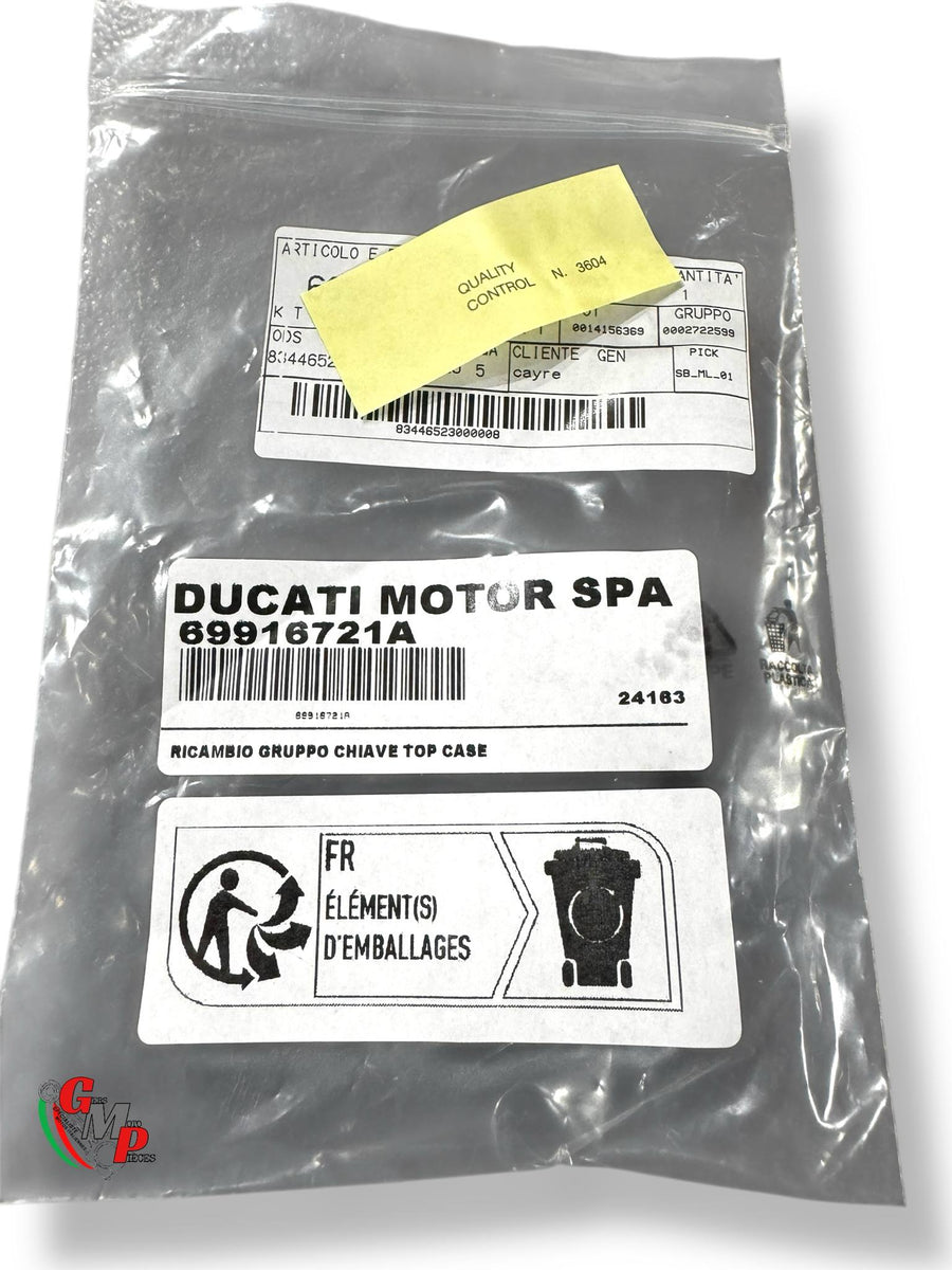 Kit soporte de bombín para top case - Ducati