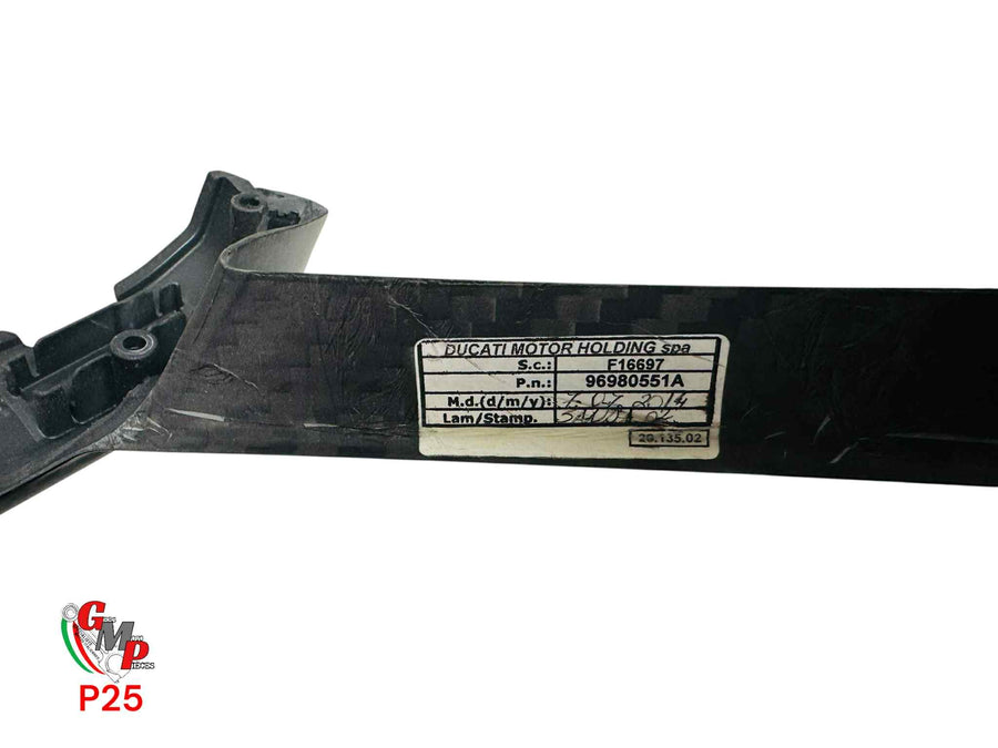 Toma de aire para radiador, derecha, de carbono, Ducati Performance, NUEVA - Ducati